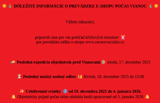 SK vánoční provoz